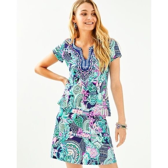 Lilly Pulitzer Multi Lookin Sharp Brenna Skirt Size XS - Picture 3 of 10